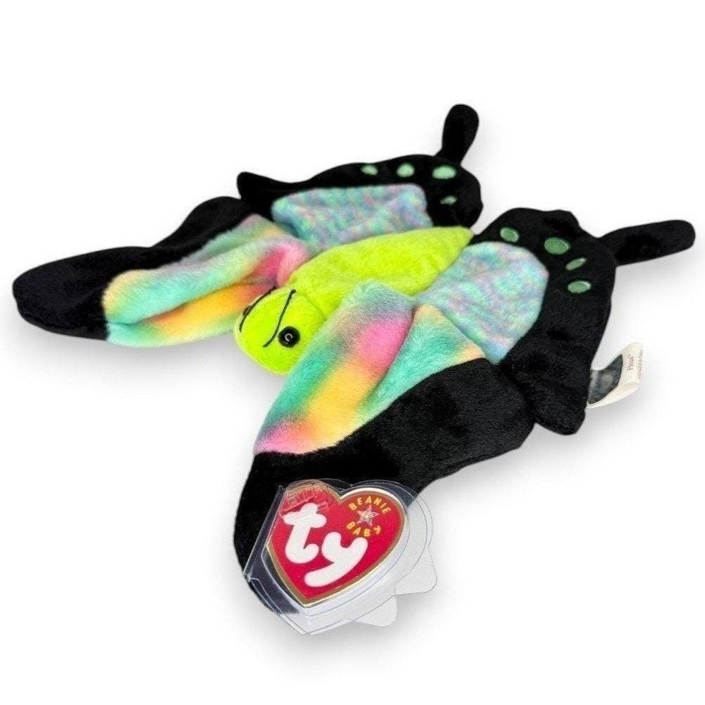 Float the Butterfly | Rainbow Wings | Mint Heart Tag TY Beanie Baby